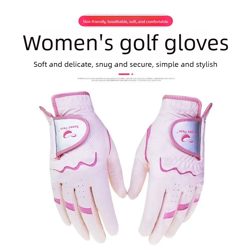 New Ladies Light Pink Golf Gloves Imported High Grade Soft PU Comfort Wearproof Breathable Both Hands Pair
New Ladies Light Pink Golf Gloves Imported High Grade Soft PU Comfort Wearproof Breathable Both Hands Pair