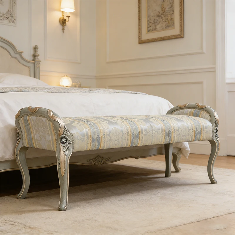 !@Factory Custom Hand Carving Solid Wood Legs Fabric Bed Bench Luxury Designs Long Ottoman End of Bed Bench
!@Factory Custom Hand Carving Solid Wood Legs Fabric Bed Bench Luxury Designs Long Ottoman End of Bed Bench