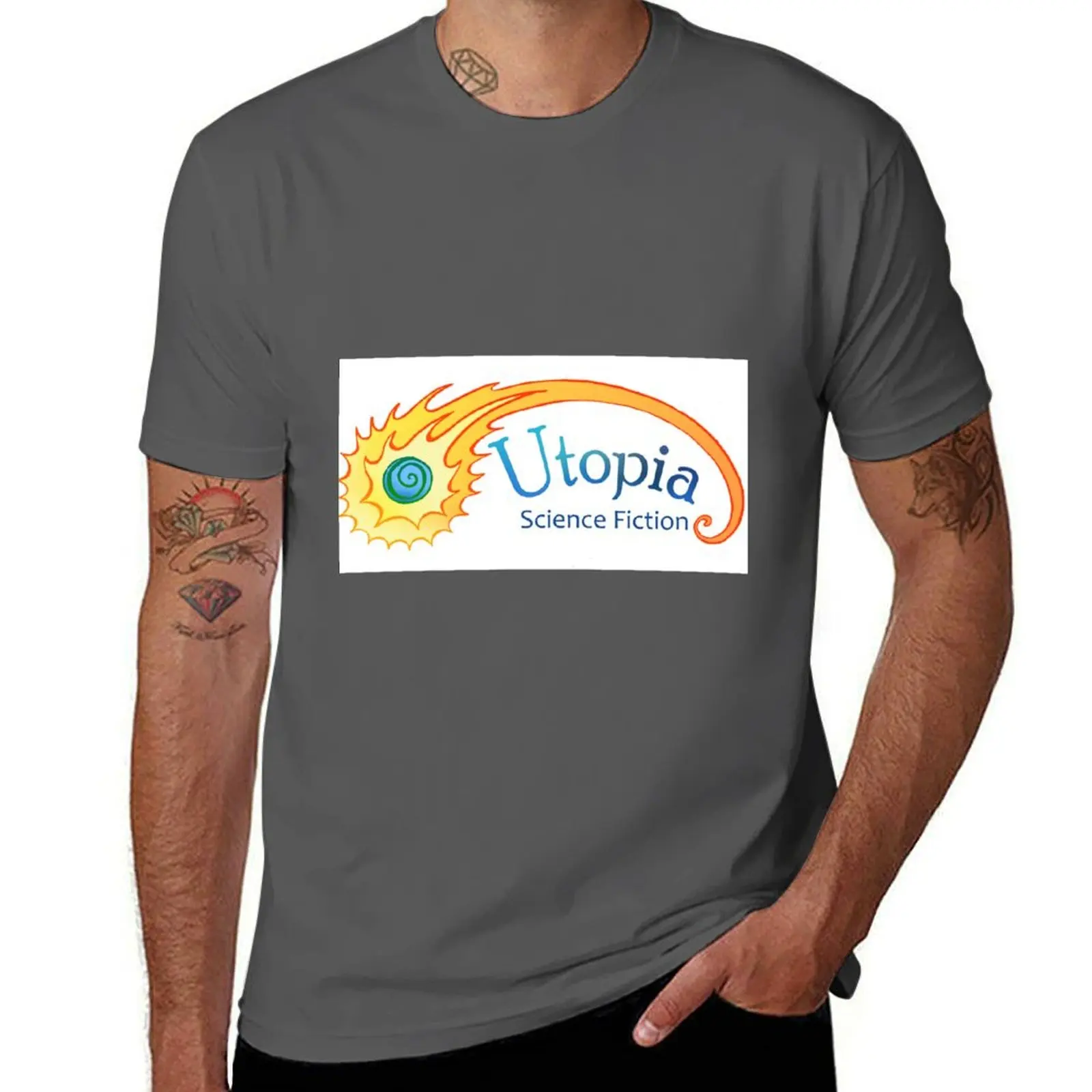 Utopia Science Fiction Logo T-Shirt man t shirt graphic man t shirts cotton t shirt man luxury T-Shirt
Utopia Science Fiction Logo T-Shirt man t shirt graphic man t shirts cotton t shirt man luxury T-Shirt