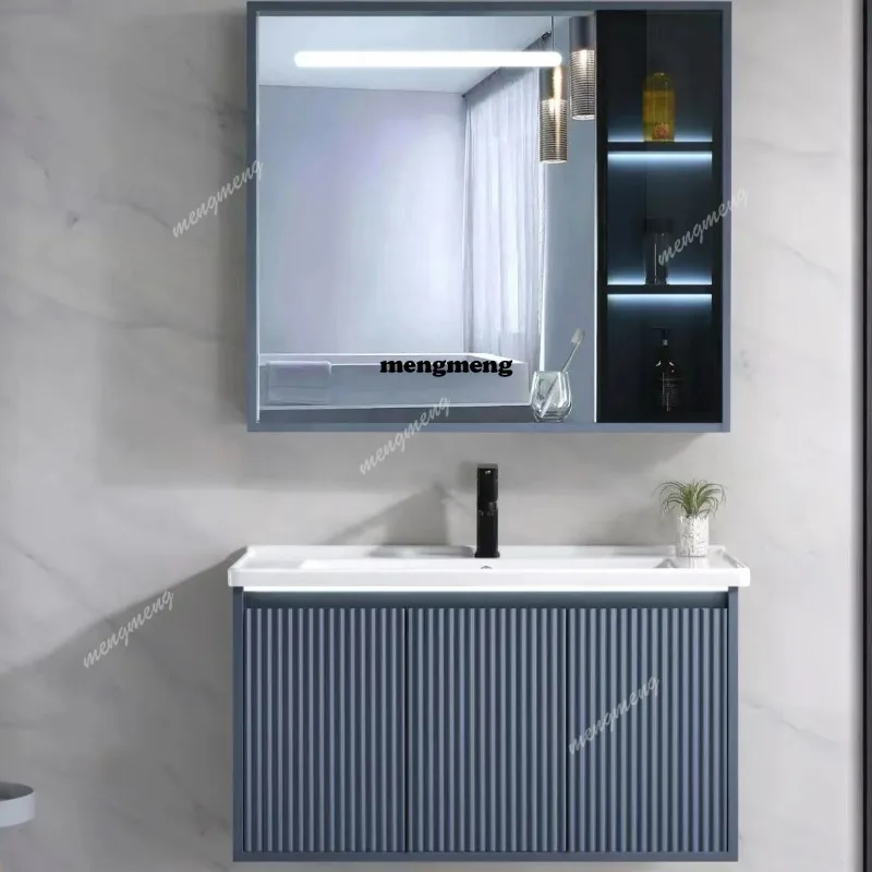 Gray bathroom cabinet waterproof integrated ceramic basin combined bathroom face wash dresser
Gray bathroom cabinet waterproof integrated ceramic basin combined bathroom face wash dresser