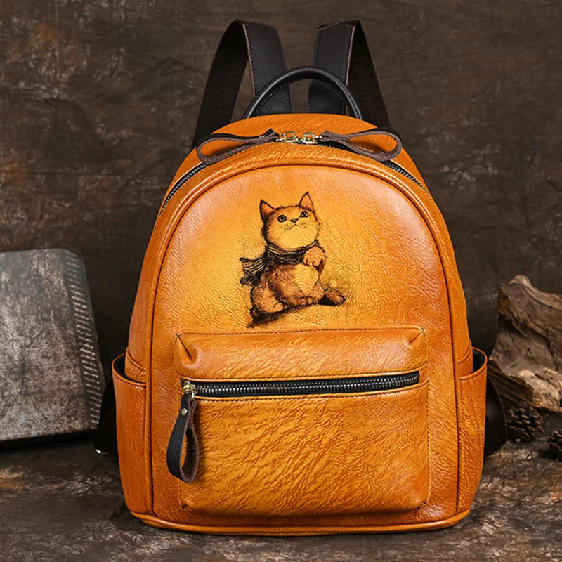 New leather Bag, Retro Women's Backpack, Fashionable Casual Backpack, luxurious Handbag, trendy
New leather Bag, Retro Women's Backpack, Fashionable Casual Backpack, luxurious Handbag, trendy