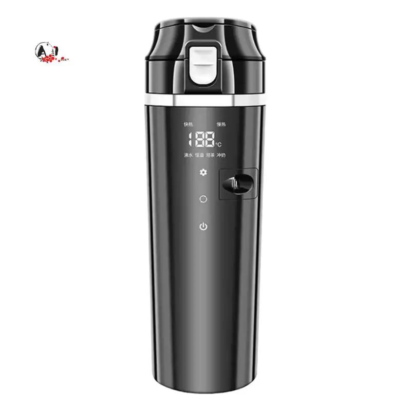 A10E-12V/24V Car Heating Cup Digital LCD Display Electric Kettle Stainless Steel Car Heated Smart Mug 500ML Heated Kettle
A10E-12V/24V Car Heating Cup Digital LCD Display Electric Kettle Stainless Steel Car Heated Smart Mug 500ML Heated Kettle