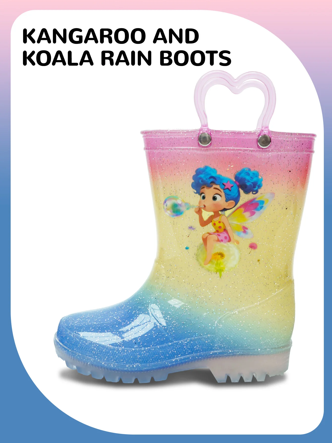 Kids Rain Boots Gradient Elf - Waterproof Anti-Slip Toddler Rain Shoes for Boys Girls Soft Sole
Kids Rain Boots Gradient Elf - Waterproof Anti-Slip Toddler Rain Shoes for Boys Girls Soft Sole