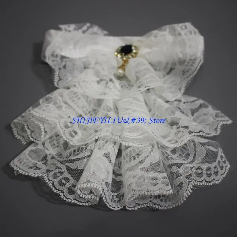 E21F Clown Tulle Ruffled Collar Unique Renaissances Neck Ruff Lace Collar Halloween Cosplay Clown Choker Multi Layer
E21F Clown Tulle Ruffled Collar Unique Renaissances Neck Ruff Lace Collar Halloween Cosplay Clown Choker Multi Layer