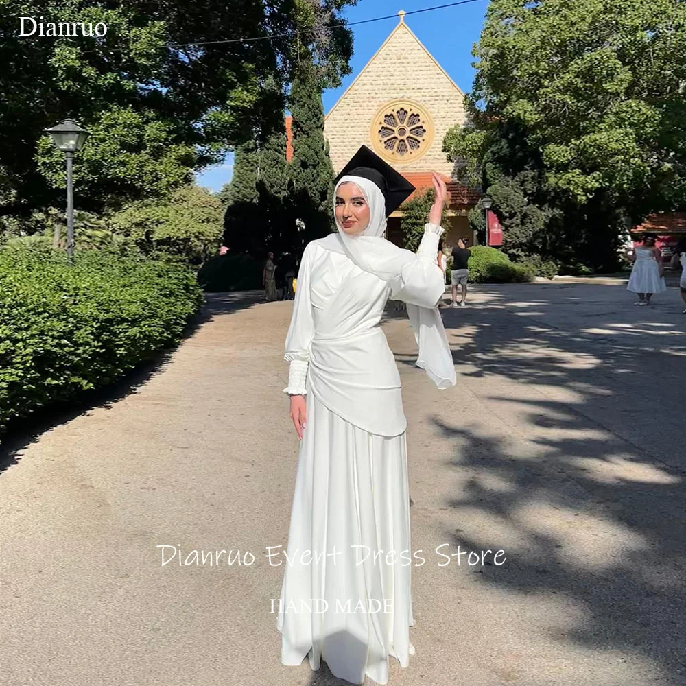Dianruo Vintage Muslim Evening Dresses Floor Length A Line Graduation Dresses Chiffon Pleat Vestidos De Graduación Customized
Dianruo Vintage Muslim Evening Dresses Floor Length A Line Graduation Dresses Chiffon Pleat Vestidos De Graduación Customized