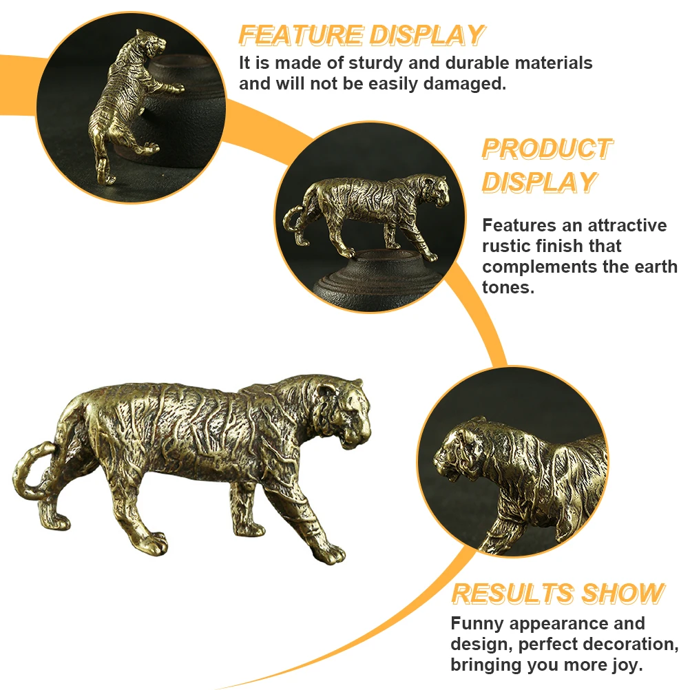 Brass Tiger nament Vintage Home Decor Zodiac Animal Craft Statue Desktop Sculpture Rustic Finish Bronze
Brass Tiger nament Vintage Home Decor Zodiac Animal Craft Statue Desktop Sculpture Rustic Finish Bronze