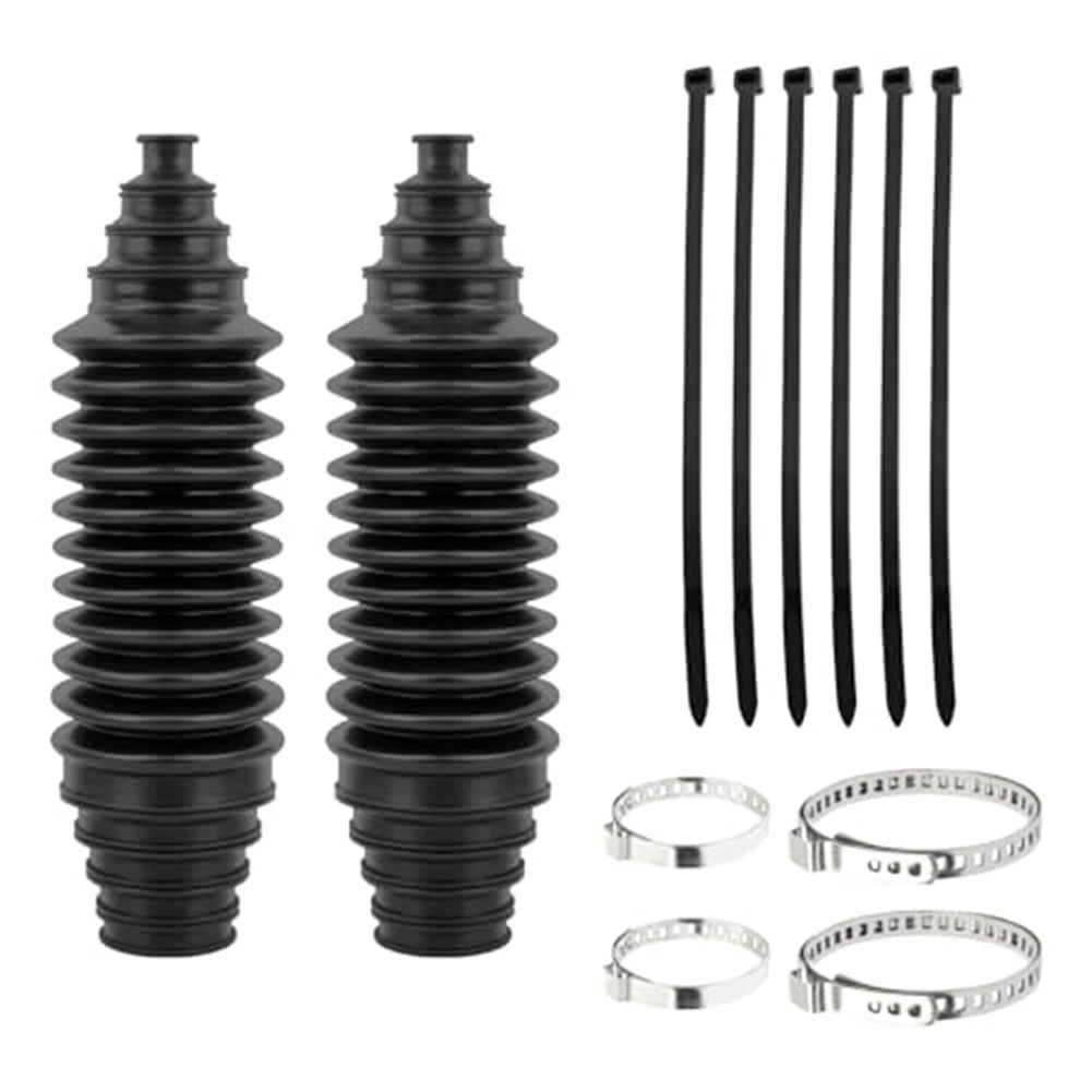 Automotive Dust Boot Set 2 Adjustable Tie Rod Boots with 6 Cable Ties and Clamps for Effective Steering System Care
Automotive Dust Boot Set 2 Adjustable Tie Rod Boots with 6 Cable Ties and Clamps for Effective Steering System Care