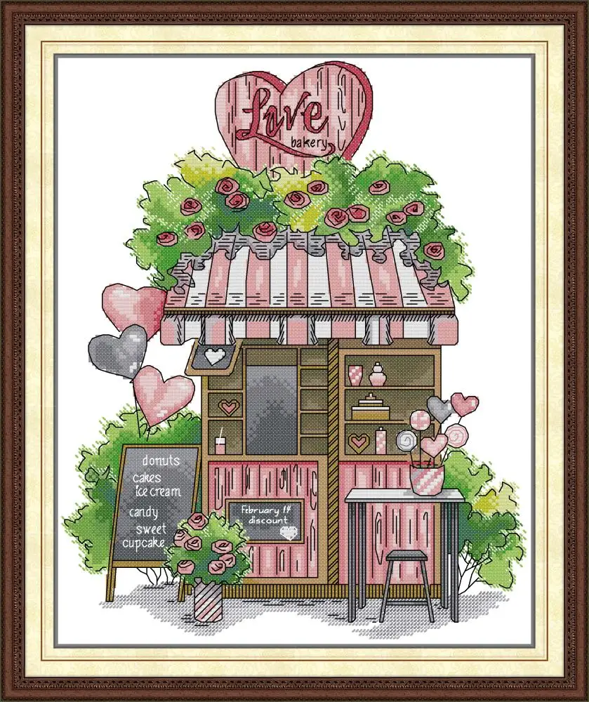 Maydear Full Cross Stitch Kit, 11CT/14CT/16CT/9CT Aida Fabric,DMC Threads Sewing Pattern Embroidery Set-Love Shop
Maydear Full Cross Stitch Kit, 11CT/14CT/16CT/9CT Aida Fabric,DMC Threads Sewing Pattern Embroidery Set-Love Shop