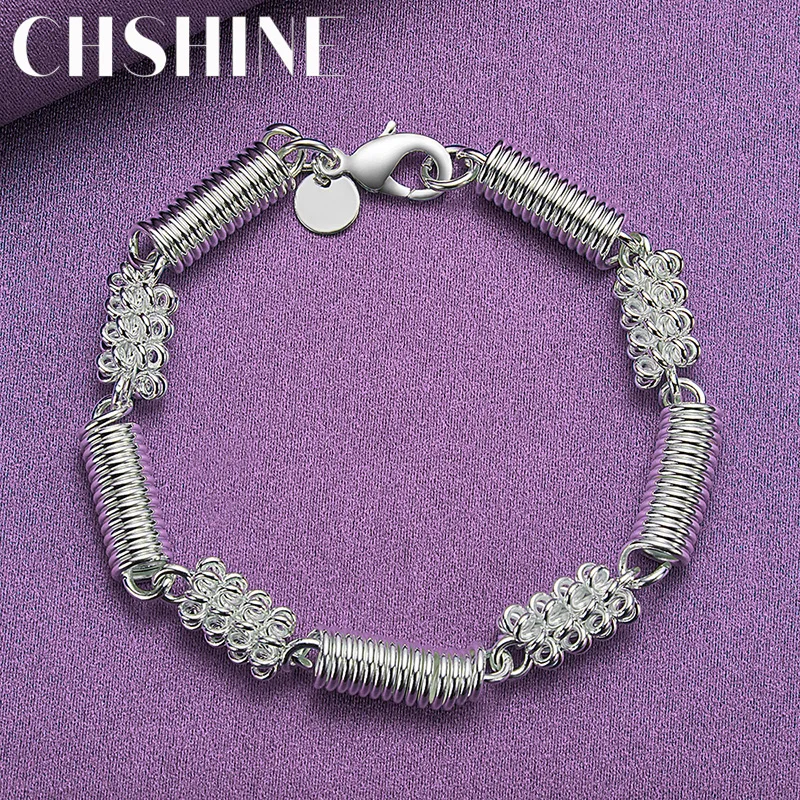 CHSHINE 925 Sterling Silver Spring Bracelet For Women Wedding Party Charm Fine Jewelry
CHSHINE 925 Sterling Silver Spring Bracelet For Women Wedding Party Charm Fine Jewelry