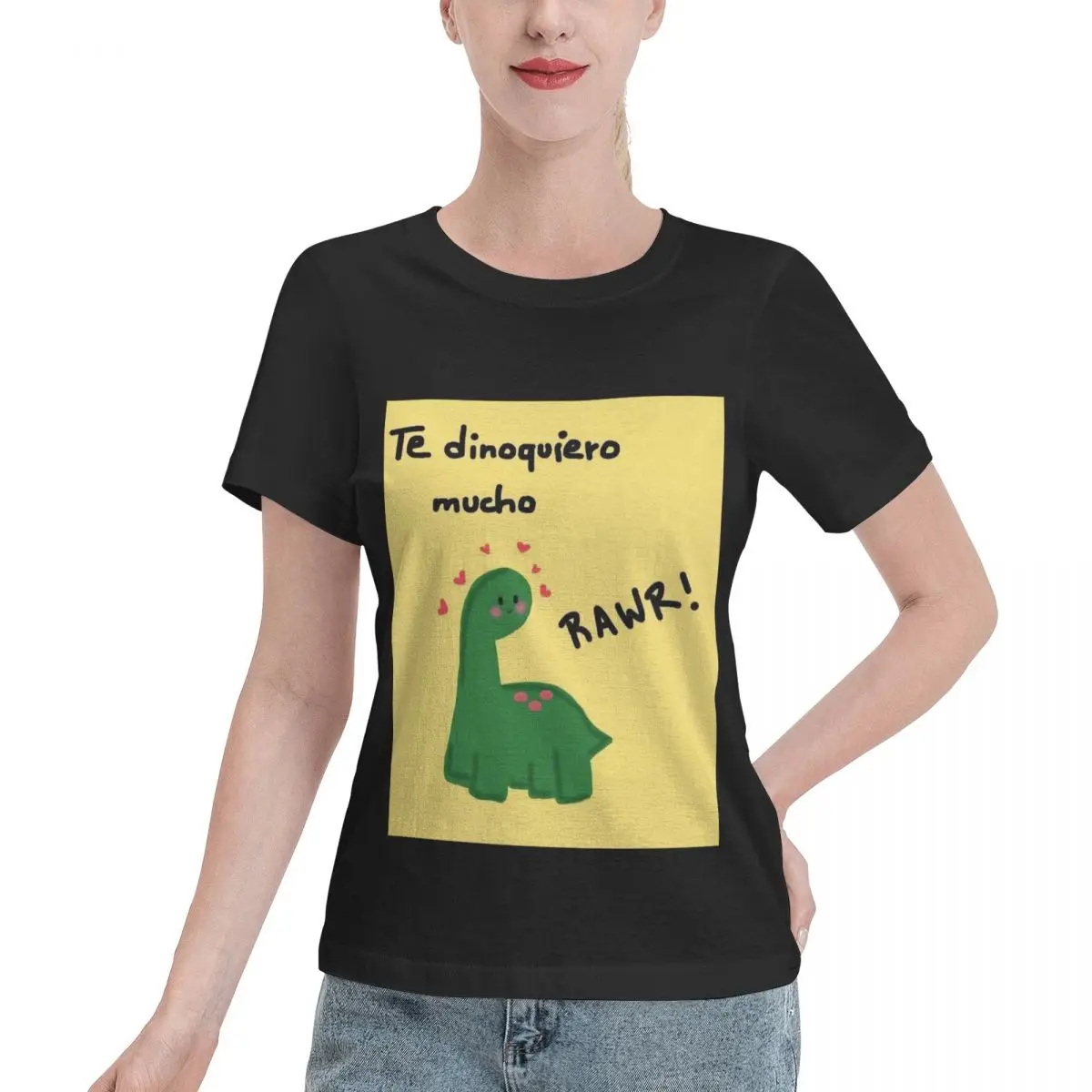 Dinos_15 Women's T-shirt, Casual Short Sleeve Cotton Blend Crew Neck Tee, Women's Clothing for Outdoor
Dinos_15 Women's T-shirt, Casual Short Sleeve Cotton Blend Crew Neck Tee, Women's Clothing for Outdoor