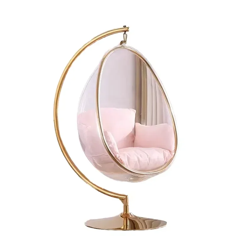 Waterproof Outdoor Furniture Clear Acrylic Bubble Swing Chair Golden Stainless Steel Stand Gold Silver Hanging Egg Design
Waterproof Outdoor Furniture Clear Acrylic Bubble Swing Chair Golden Stainless Steel Stand Gold Silver Hanging Egg Design