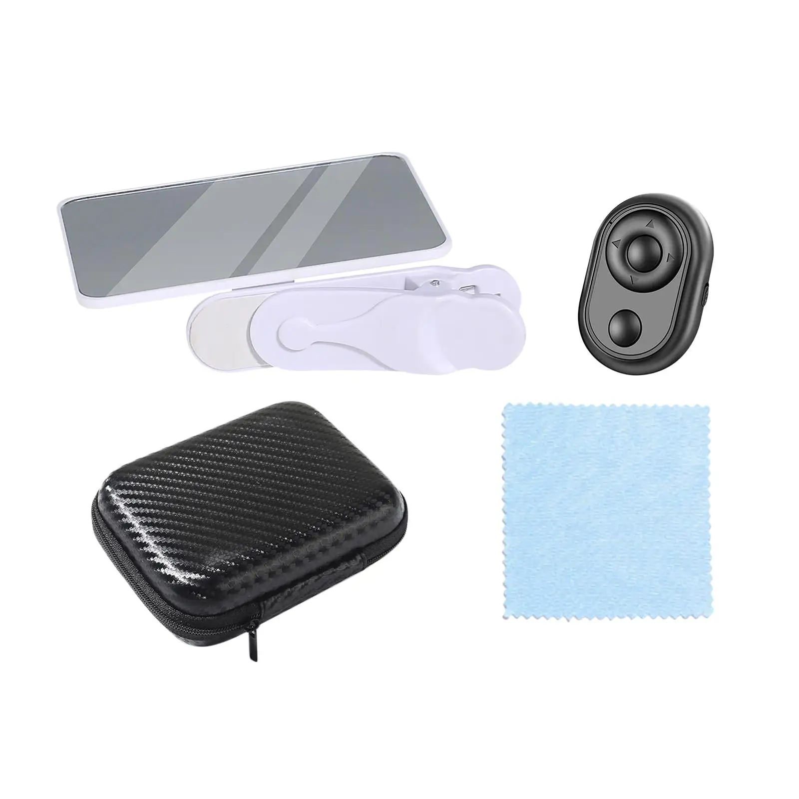 Smartphone Camera Mirror Reflection Clip Adjustable Selfie Reflector for Phone Accessories with Storage Box
Smartphone Camera Mirror Reflection Clip Adjustable Selfie Reflector for Phone Accessories with Storage Box