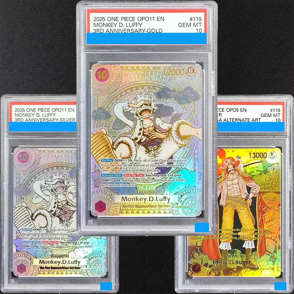 DIY OTCG Rating Card Monkey.D.Luffy OP05-119 Silver Gold Gol.D.Roger OP09-118 One Piece 10Points Game Card Toy Gift
DIY OTCG Rating Card Monkey.D.Luffy OP05-119 Silver Gold Gol.D.Roger OP09-118 One Piece 10Points Game Card Toy Gift