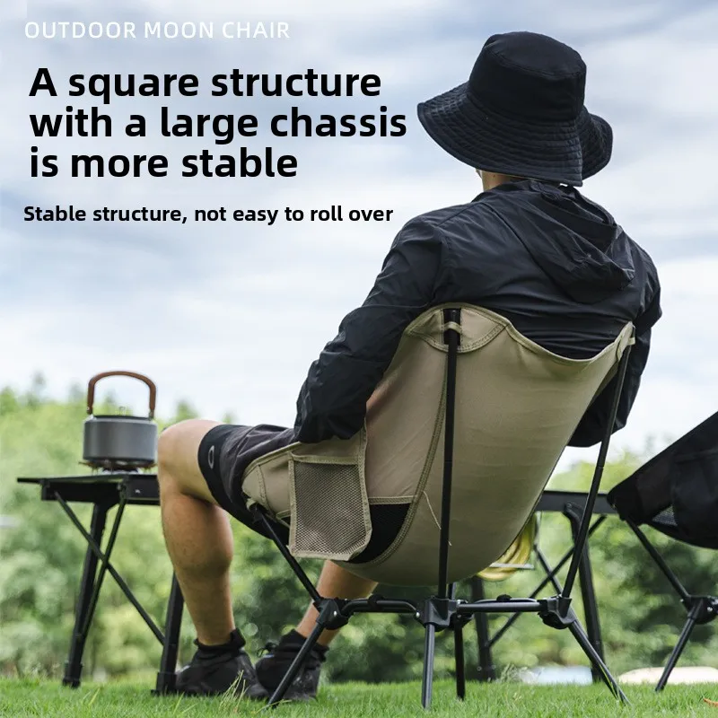 Folding Moon Chair Dual Height Adjustable, Portable Backrest Leisure Chair for Camping Picnic BBQ Self-driving Outdoor Use
Folding Moon Chair Dual Height Adjustable, Portable Backrest Leisure Chair for Camping Picnic BBQ Self-driving Outdoor Use