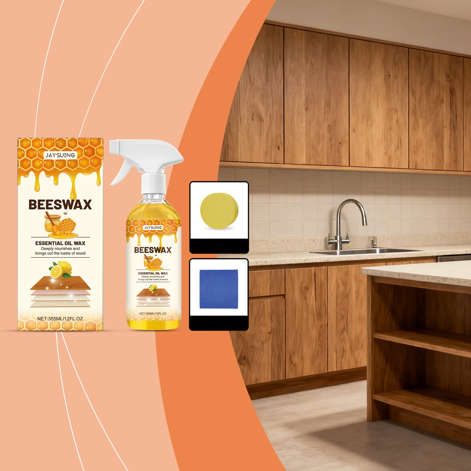 Furniture Solid Wood Care Polishing Beeswax Spray Waterproof Multipurpose Wear Resistant Wooden Floors Chair Cabinet Furniture
Furniture Solid Wood Care Polishing Beeswax Spray Waterproof Multipurpose Wear Resistant Wooden Floors Chair Cabinet Furniture