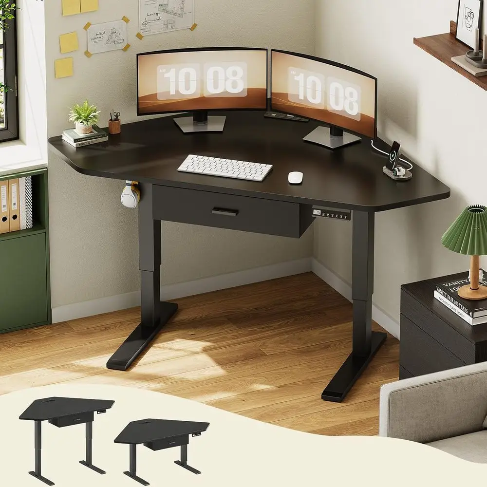 Compact 32 Electric Height-Adjustable Desk for Home Office and Gaming in Black
Compact 32 Electric Height-Adjustable Desk for Home Office and Gaming in Black