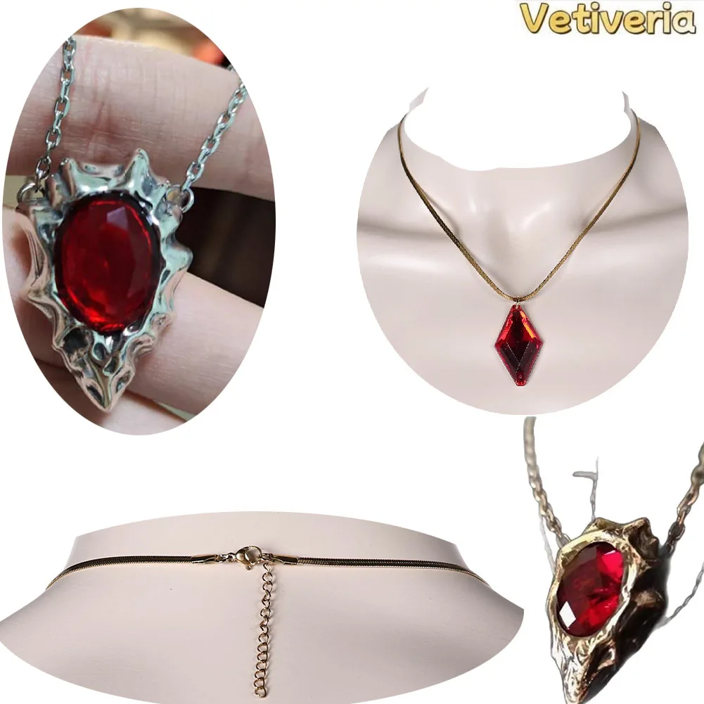 Adult Dante Necklace Cosplay Props Game Fantasy Ruby Pendant Roleplay Ornament Halloween Carnival Disguise Costume Accessories
Adult Dante Necklace Cosplay Props Game Fantasy Ruby Pendant Roleplay Ornament Halloween Carnival Disguise Costume Accessories