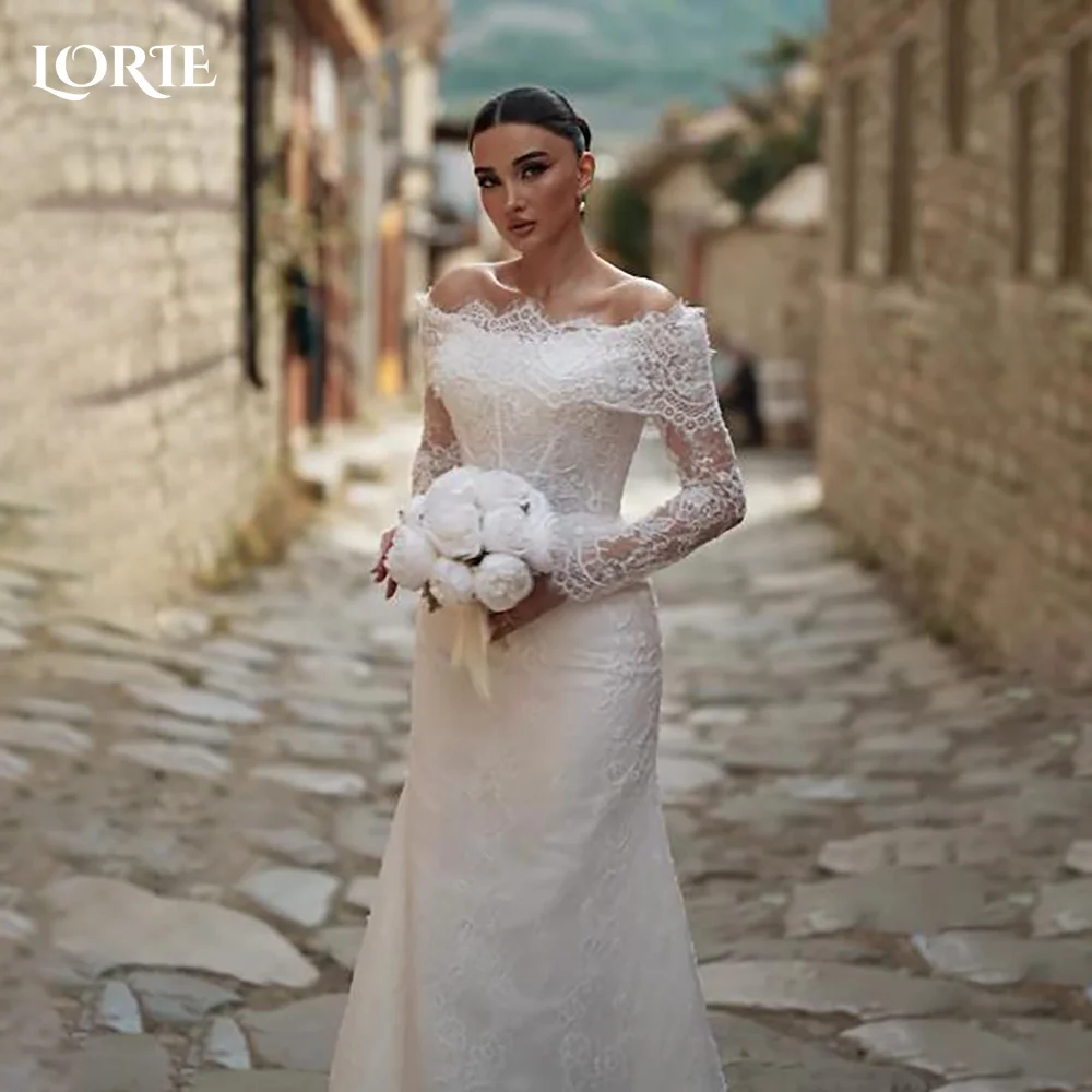 LORIE Свадебные платья с пышными рукавами и аппликациями с разрезом, кружево с открытыми плечами, тюлевое платье, платье невесты в стиле бохо, 2024
LORIE Свадебные платья с пышными рукавами и аппликациями с разрезом, кружево с открытыми плечами, тюлевое платье, платье невесты в стиле бохо, 2024