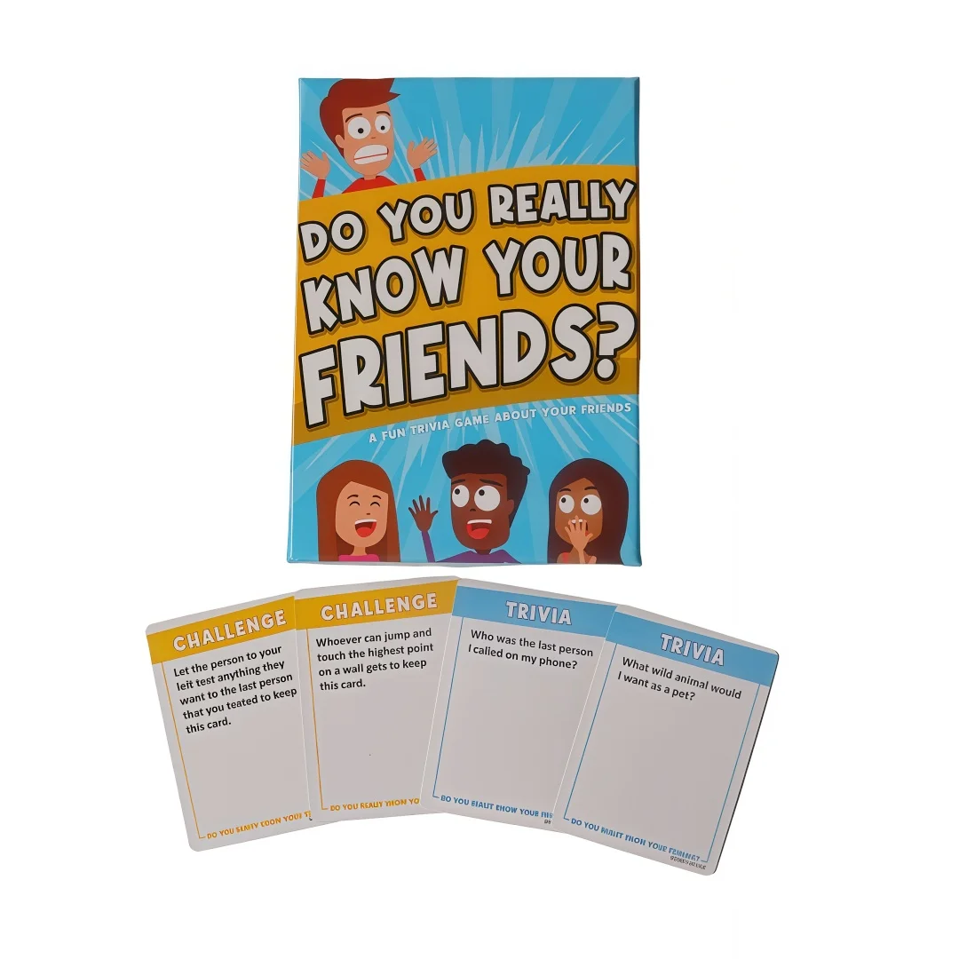 《Do You Really Know Your Friends Desen English Version Настольная игра, карточная игра, интерактивная настольная игра, 3-8 игроков, сувениры для вечеринки, подходит в подарок, подходит для Рождества, Хэллоуина
《Do You Really Know Your Friends Desen English Version Настольная игра, карточная игра, интерактивная настольная игра, 3-8 игроков, сувениры для вечеринки, подходит в подарок, подходит для Рождества, Хэллоуина