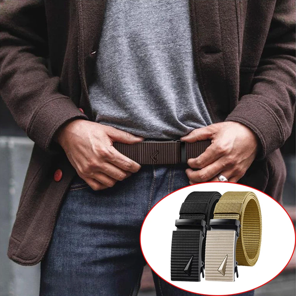Tactical Waist Belt Men's Automatic Metal Buckle Canvas Belt Durable Adjustable Casual Sports Outdoor Adventures Belt for Jeans
Tactical Waist Belt Men's Automatic Metal Buckle Canvas Belt Durable Adjustable Casual Sports Outdoor Adventures Belt for Jeans