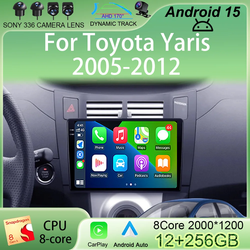 Android 15 Car radio Navigation Multimedia Player For Toyota Yaris 2005 - 2012 Carplay Auto Stereo video GPS 2 din DSP WIFI+4G
Android 15 Car radio Navigation Multimedia Player For Toyota Yaris 2005 - 2012 Carplay Auto Stereo video GPS 2 din DSP WIFI+4G