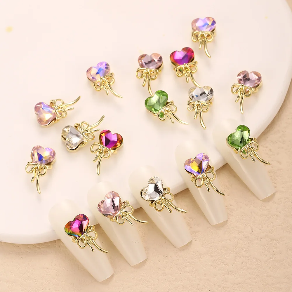 5pcs/lot 2023 Wotobuy K9 Twisted Heart Ribbon Bow Diamond Nail Enhancement Jewelry Super Sparkling Nail Decoration 17X9MM
5pcs/lot 2023 Wotobuy K9 Twisted Heart Ribbon Bow Diamond Nail Enhancement Jewelry Super Sparkling Nail Decoration 17X9MM