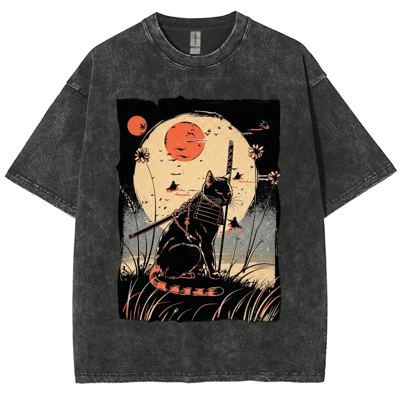 Японская аниме промытая футболка Ukiyoe Y2K, мультяшная кошка, фантазия, уличная одежда, винтажная промытая короткая футболка для женщин и мужчин
Японская аниме промытая футболка Ukiyoe Y2K, мультяшная кошка, фантазия, уличная одежда, винтажная промытая короткая футболка для женщин и мужчин