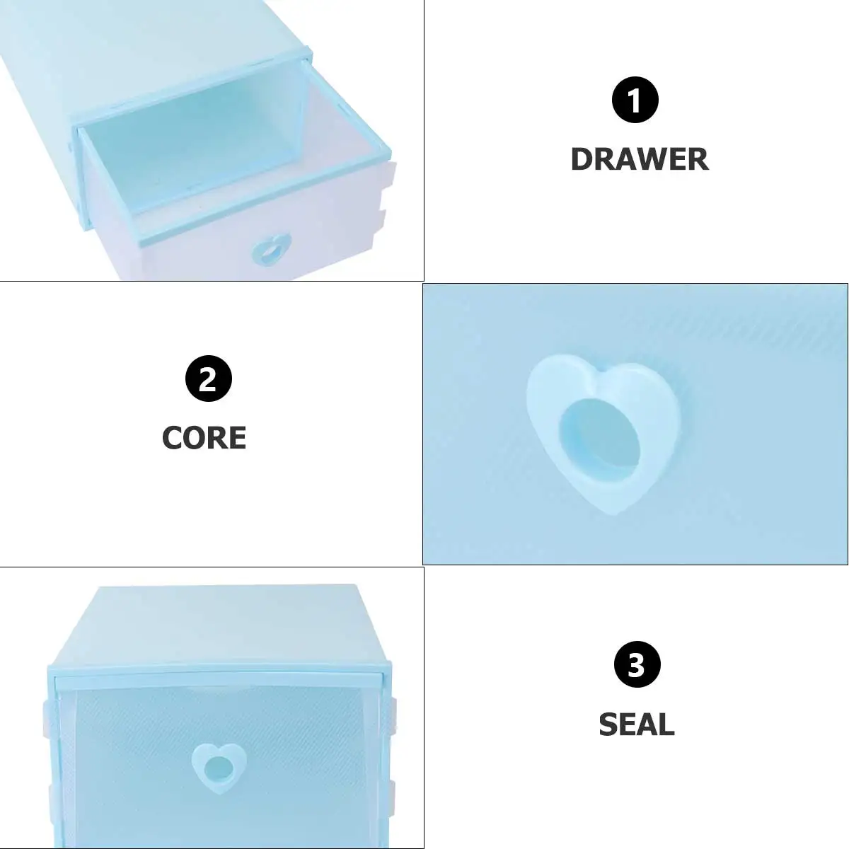 3pcs Shoe Box Drawer Style Thickened Plastic Storage Container Transparent Window High Heels Stockings Blue Environmentally
3pcs Shoe Box Drawer Style Thickened Plastic Storage Container Transparent Window High Heels Stockings Blue Environmentally