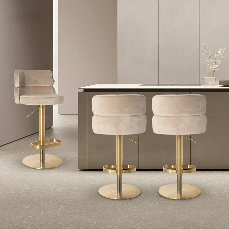 Nordic Design Bar Chair Breakfast Luxury Bar Lifting Adjustable Dinning Chair Soft Reception Bar Chairs White Salon Furniture
Nordic Design Bar Chair Breakfast Luxury Bar Lifting Adjustable Dinning Chair Soft Reception Bar Chairs White Salon Furniture