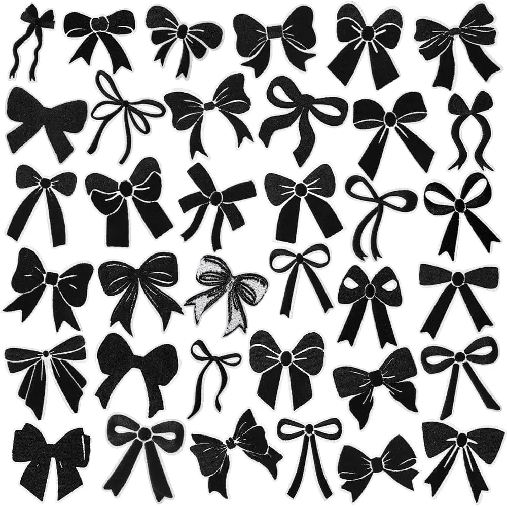 72 Pcs Black Bow Iron on Patches Bulk Embroidered Bow Patches Coquette Preppy Sew on Bowknot Applique Girly Aesthetic DIY De
72 Pcs Black Bow Iron on Patches Bulk Embroidered Bow Patches Coquette Preppy Sew on Bowknot Applique Girly Aesthetic DIY De