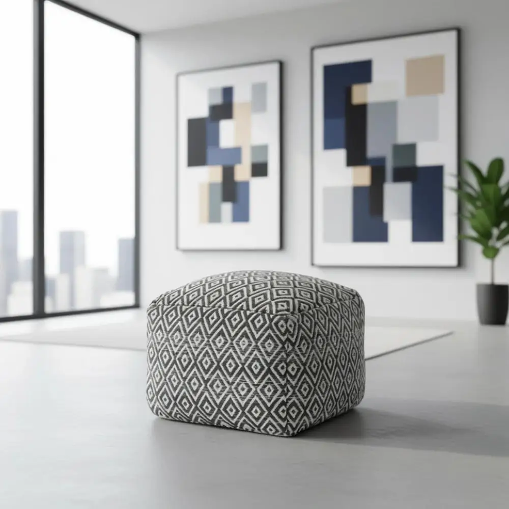 Handcrafted Ottoman, Plush Footrest, Stylish Living Room Seat, Bedroom Decor Accent - Charcoal
Handcrafted Ottoman, Plush Footrest, Stylish Living Room Seat, Bedroom Decor Accent - Charcoal