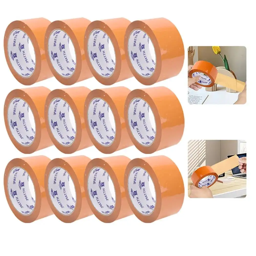 12 Rolls/Set Tape Packaging Tools Office Packing Supplies Waterproof Sealing PP Material Durable Can Be Written As Marking Tapes
12 Rolls/Set Tape Packaging Tools Office Packing Supplies Waterproof Sealing PP Material Durable Can Be Written As Marking Tapes