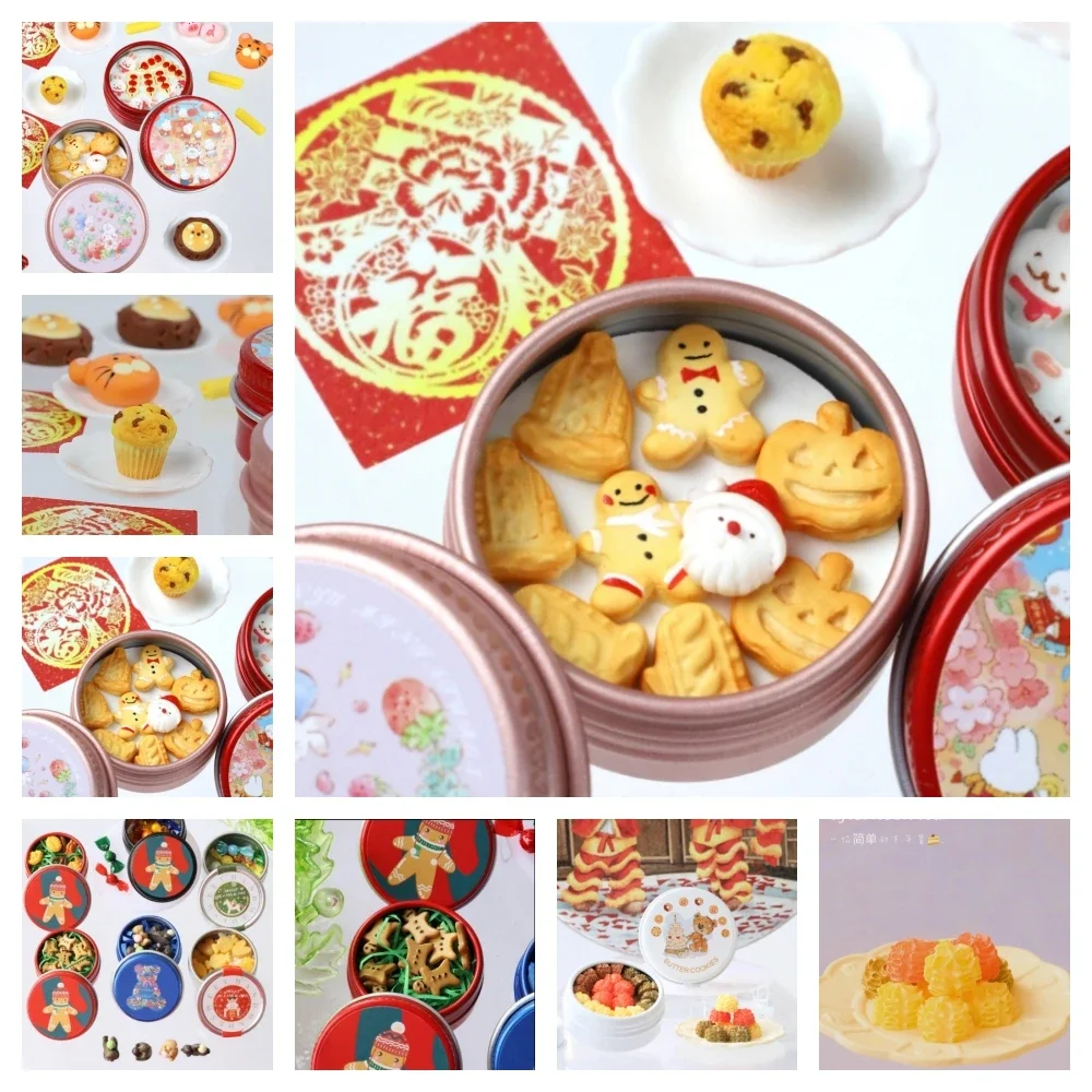 DollHouse Mini Kitchen Clay Baby Tiger Kitten Cookie Christmas Cookie Gift Box Butterfly-Candy Fruit Latte Cookie Gift Box Model
DollHouse Mini Kitchen Clay Baby Tiger Kitten Cookie Christmas Cookie Gift Box Butterfly-Candy Fruit Latte Cookie Gift Box Model