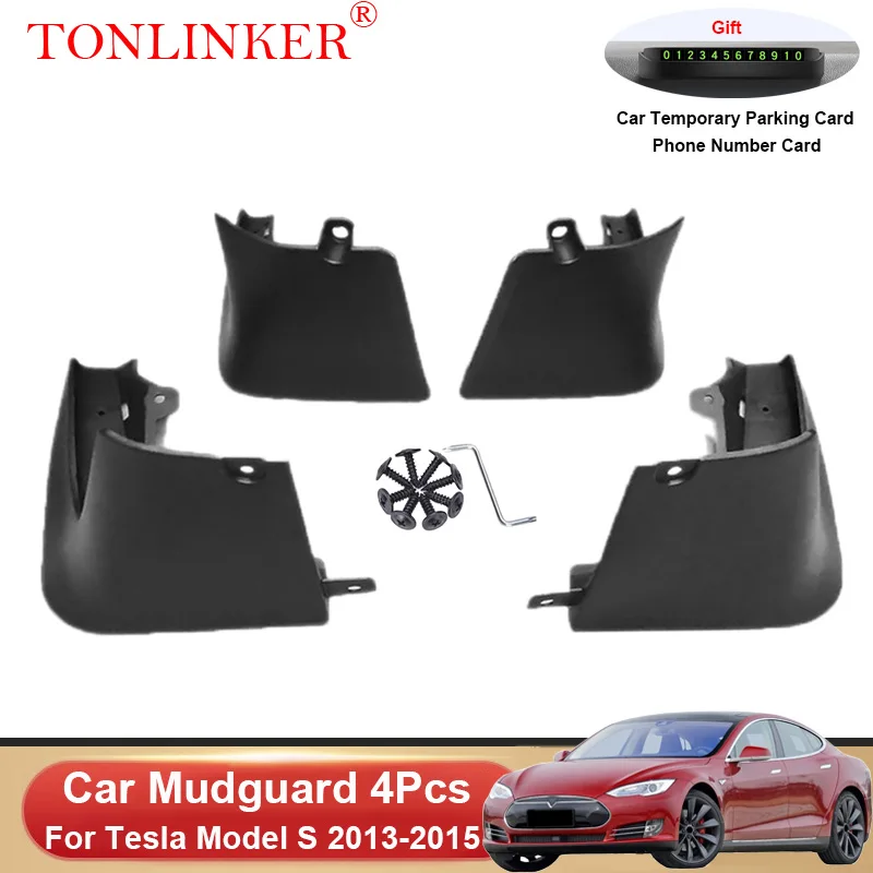 TONLINKER Car Mudguard For Tesla Model S 2013 2014 2015 Mudguards Splash Guards Front Rear Fender Mudflaps Accessories
TONLINKER Car Mudguard For Tesla Model S 2013 2014 2015 Mudguards Splash Guards Front Rear Fender Mudflaps Accessories