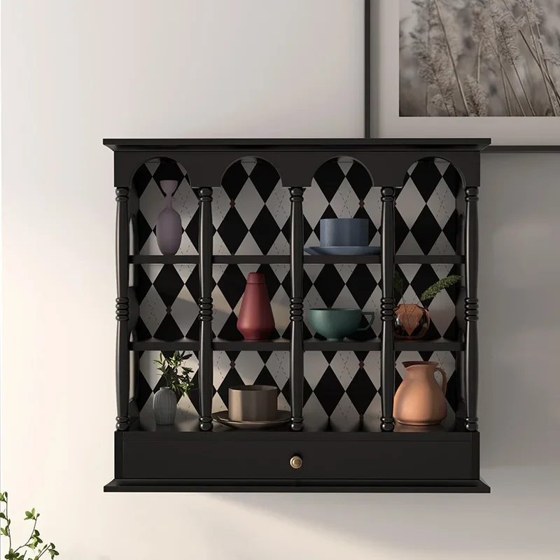 Solid Wood Cup Holder Wall-Mounted Storage Rack Display Curio Box Wall-Mounted Black Locker
Solid Wood Cup Holder Wall-Mounted Storage Rack Display Curio Box Wall-Mounted Black Locker