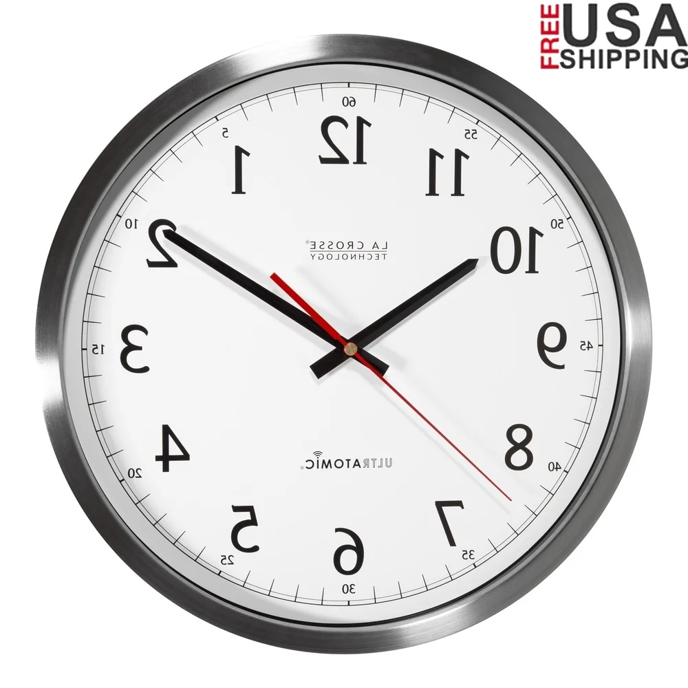 14 Inch UltrAtomic Analog Stainless Steel Wall Clock Dual Antenna Atomic Clock Custom World Time Eco Mode Long Battery Life
14 Inch UltrAtomic Analog Stainless Steel Wall Clock Dual Antenna Atomic Clock Custom World Time Eco Mode Long Battery Life