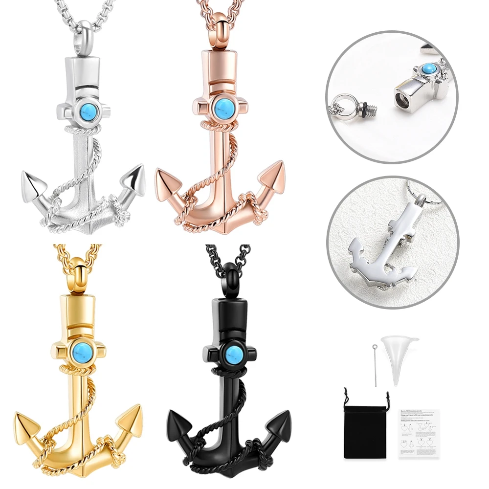 Free Engraved Ship Anchor Memorial Urn Necklace Customized Pendant Urns For Pet Ashes Stainless Steel Keepsake 4 colors
Free Engraved Ship Anchor Memorial Urn Necklace Customized Pendant Urns For Pet Ashes Stainless Steel Keepsake 4 colors