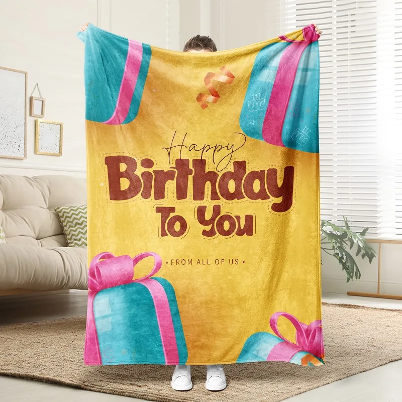 Birthday Gift Box Print Flannel Blanket Soft Plush Cozy Sofa Bed Decor Gift for Family Friends
Birthday Gift Box Print Flannel Blanket Soft Plush Cozy Sofa Bed Decor Gift for Family Friends