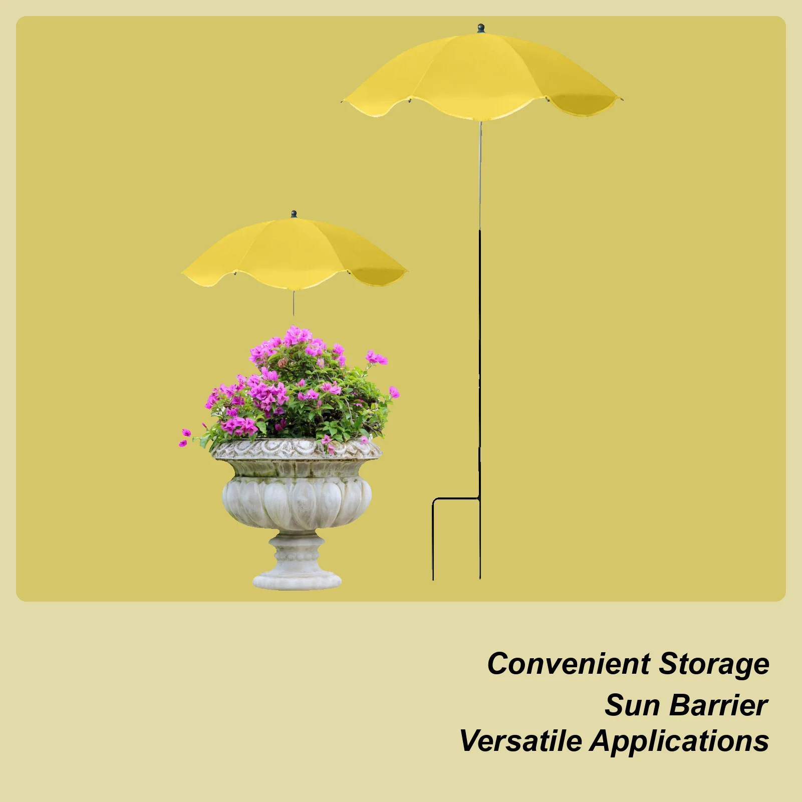 Plant Shade Umbrella With Metal Stake UPF50+ UV Protection Adjustable Canopy Reusable Foldable Cover For Outdoor Flowers
Plant Shade Umbrella With Metal Stake UPF50+ UV Protection Adjustable Canopy Reusable Foldable Cover For Outdoor Flowers