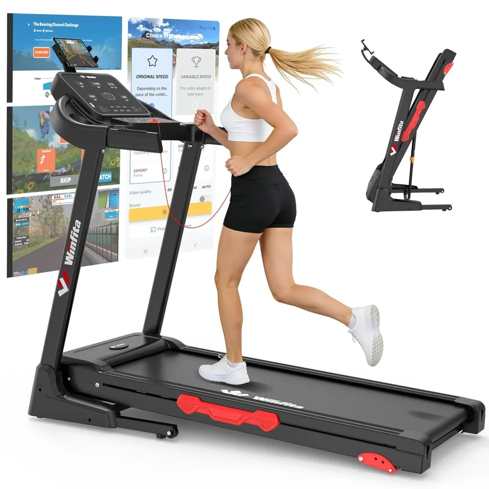3.5HP Folding Treadmills for Home with Incline Optional, 300 lbs Capacity, 8.0MPH Speed, 17'' Wide Belt, App, Customized
3.5HP Folding Treadmills for Home with Incline Optional, 300 lbs Capacity, 8.0MPH Speed, 17'' Wide Belt, App, Customized