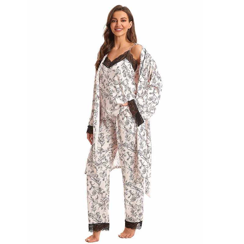 Women's Pajamas Cotton Vest+Long Sleeve Top+Pant Three Piece Set For Home Clothes Pijama Feminino New Sleepwear For Sleeping
Women's Pajamas Cotton Vest+Long Sleeve Top+Pant Three Piece Set For Home Clothes Pijama Feminino New Sleepwear For Sleeping