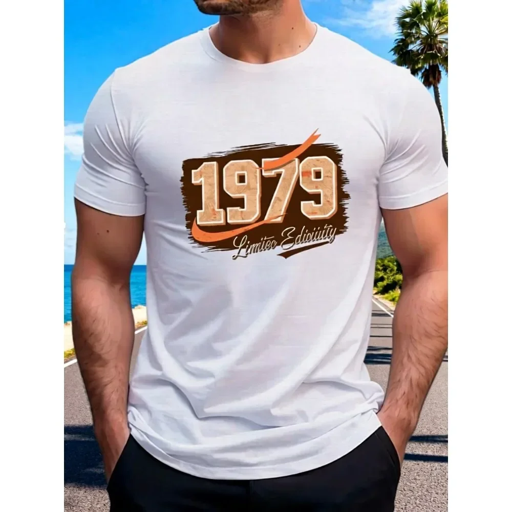 Men'S Vintage 1979 Graphic T-Shirt | Retro Urban Style, Soft and Breathable, 100% Fiber, Eye-Catching Print Design, Crew Neck,
Men'S Vintage 1979 Graphic T-Shirt | Retro Urban Style, Soft and Breathable, 100% Fiber, Eye-Catching Print Design, Crew Neck,