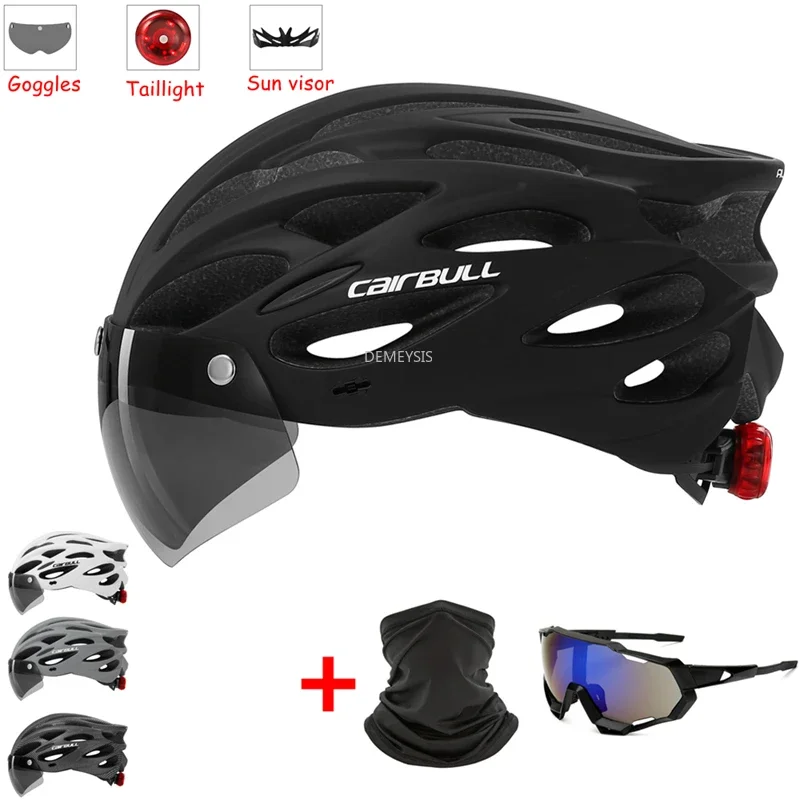 Intergrally-molded Mountain Bike Helmet with Removable Goggles Visor Adjustable Men Women Bicycle Cycling Taillight Helmet
Intergrally-molded Mountain Bike Helmet with Removable Goggles Visor Adjustable Men Women Bicycle Cycling Taillight Helmet