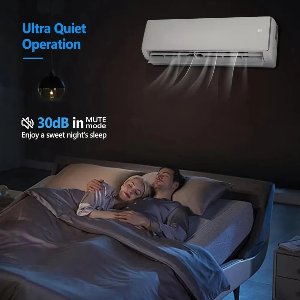 11500 BTU Mini Split Air Conditioner & Heater, 17 SEER2 230V Inverter Ductless Wall AC Unit for Rooms up to 550 Sq., Customized
11500 BTU Mini Split Air Conditioner & Heater, 17 SEER2 230V Inverter Ductless Wall AC Unit for Rooms up to 550 Sq., Customized