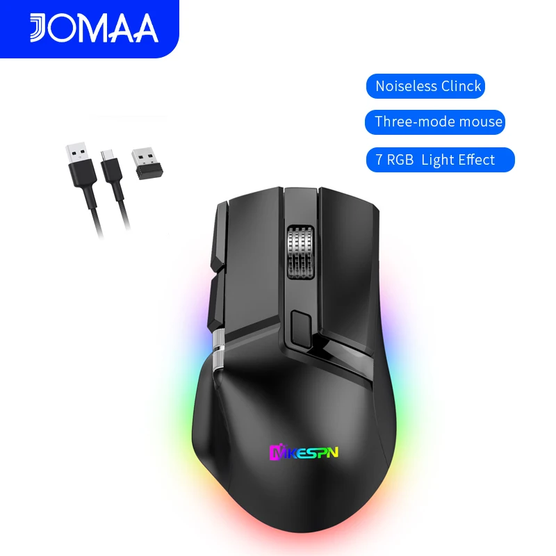 Wireless+Bluetooth+wired gaming mouse with side scroll wheel rechargeable macro function gaming mouse suitable for laptops
Wireless+Bluetooth+wired gaming mouse with side scroll wheel rechargeable macro function gaming mouse suitable for laptops