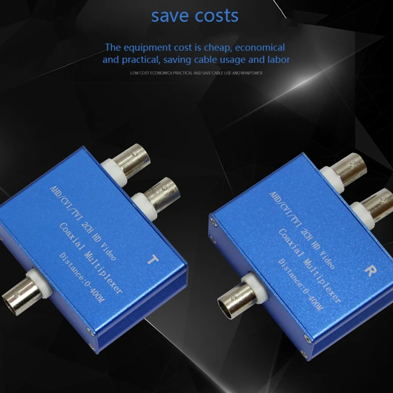 B66C Two-Channel AHD/CVI/TVI1080P HD Video Multiplexer Coaxial HD Expander Adder for Camera
B66C Two-Channel AHD/CVI/TVI1080P HD Video Multiplexer Coaxial HD Expander Adder for Camera