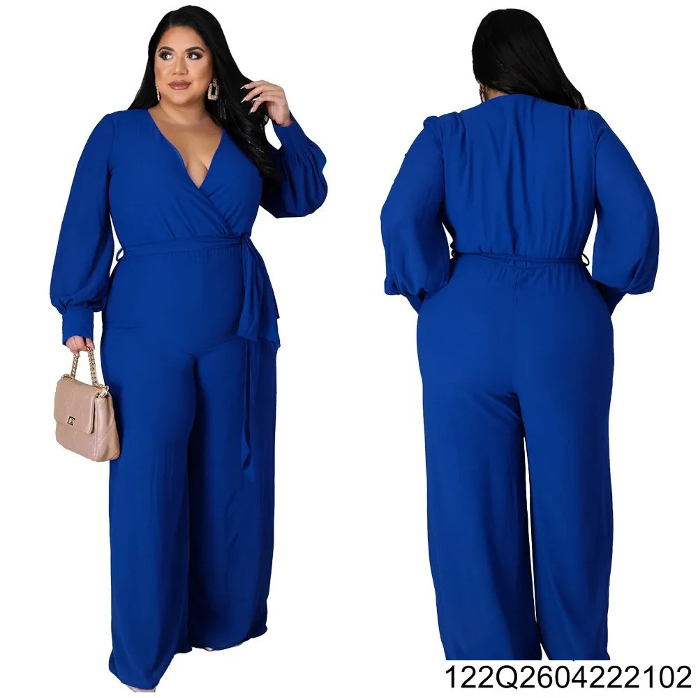 2026 European and American Fashion Plus-size Women's Loose Straight-leg Solid Color Belt-fitted Jumpsuit 122Q26042221
2026 European and American Fashion Plus-size Women's Loose Straight-leg Solid Color Belt-fitted Jumpsuit 122Q26042221