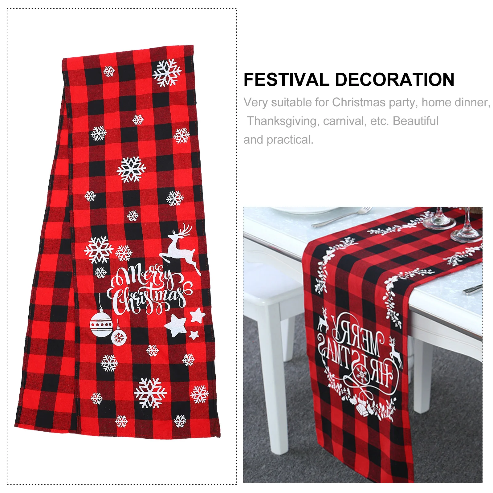Plaid Table Runner Christmas Pattern Premium Fabric Festive Party Home Hotel Decor Xmas Tablecloth Christmas Table Mat
Plaid Table Runner Christmas Pattern Premium Fabric Festive Party Home Hotel Decor Xmas Tablecloth Christmas Table Mat
