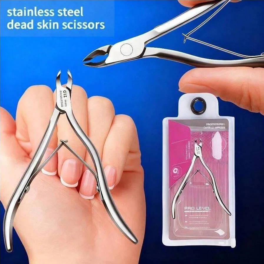 Профессиональный набор триммеров для кутикулы, сверхострые ножницы для омертвевшей кожи, средство для удаления кутикулы для ногтей и ногтей на ногах
Профессиональный набор триммеров для кутикулы, сверхострые ножницы для омертвевшей кожи, средство для удаления кутикулы для ногтей и ногтей на ногах