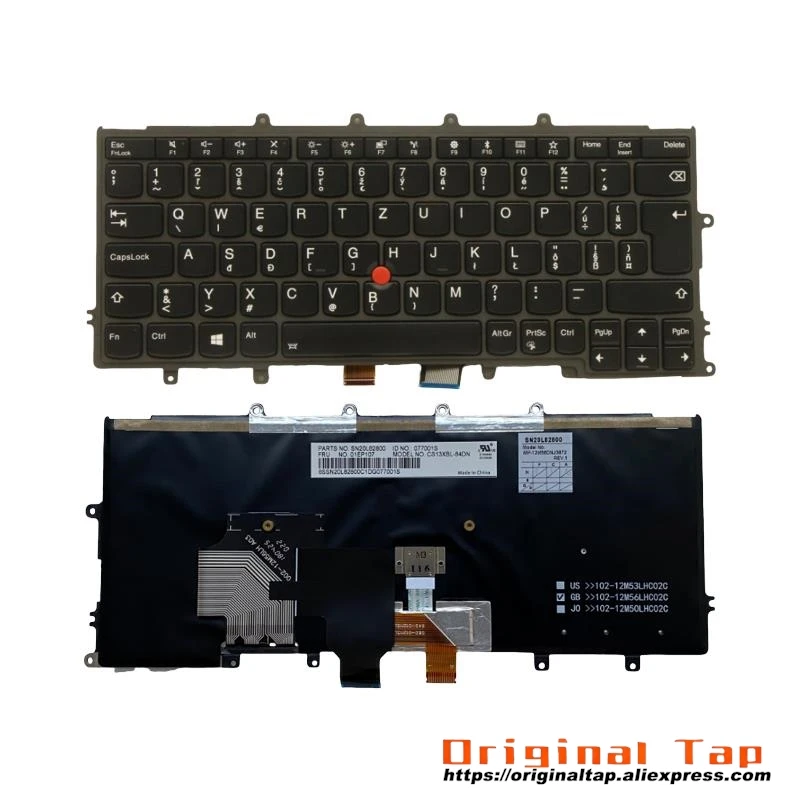 Клавиатура SK Slovakian с подсветкой для Lenovo Thinkpad X270 A275 01EP009 01EP085
Клавиатура SK Slovakian с подсветкой для Lenovo Thinkpad X270 A275 01EP009 01EP085